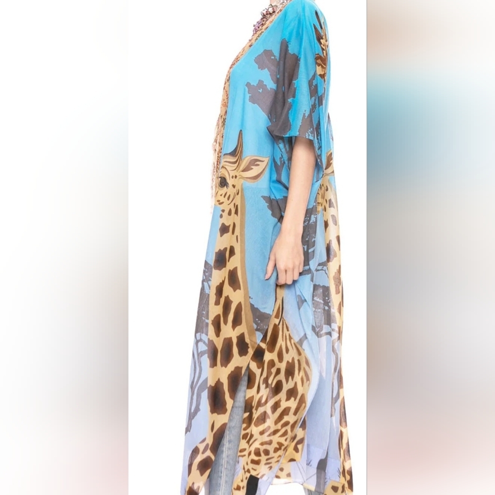 ARATTA Safari Babe Kimono O/S MSRP $179 - Picture 5 of 8